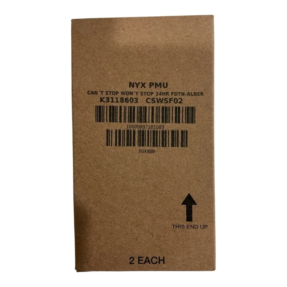 NYX Can't Stop Won't Stop Foundation Alabaster 24H Matte 2 Pack